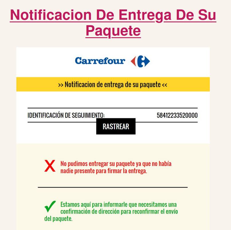 phishing carrefour