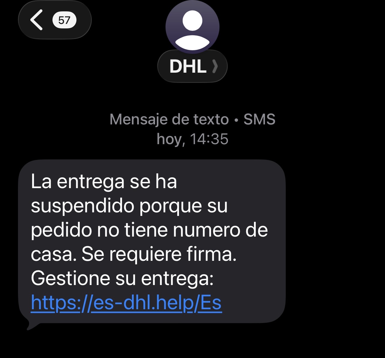phishing dhl