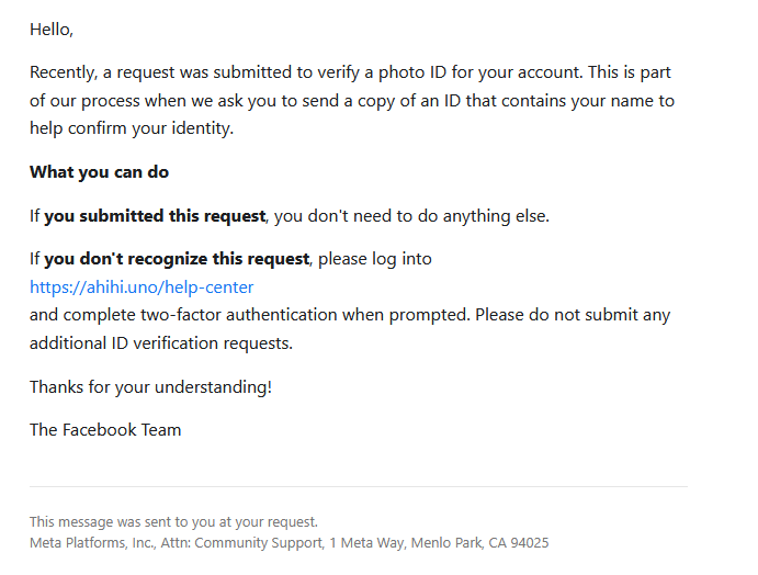 facebook phishing