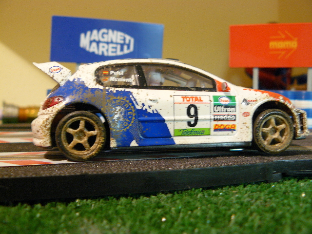 peugeot wrc tierra scalextric